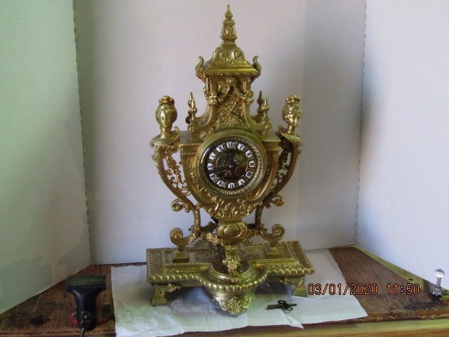 French Bronze v2 Clock After Restoration