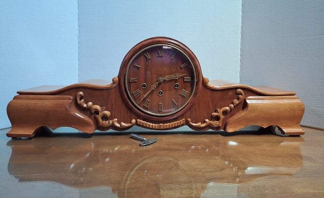 German 1958 Clock After Restoration