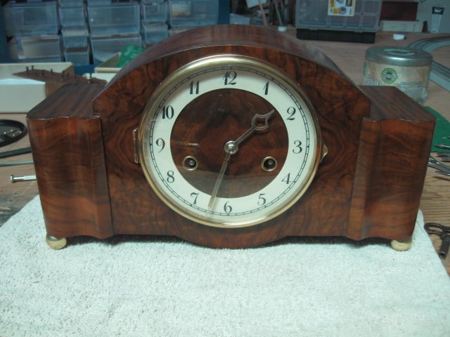 Hamburg America German Clock After Restoration