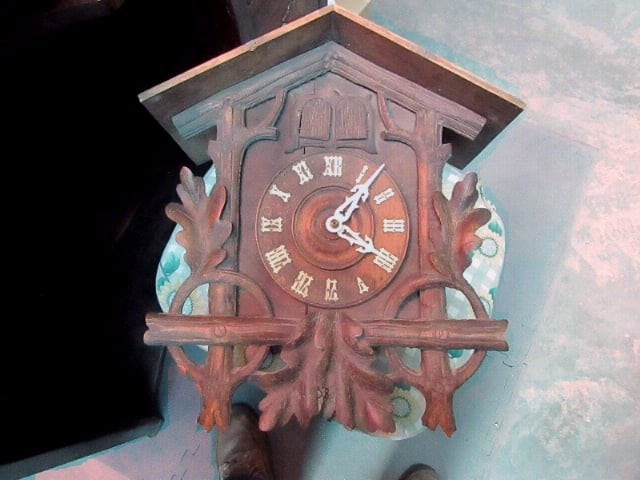 Quail Cuckoo Clock Before Restoration